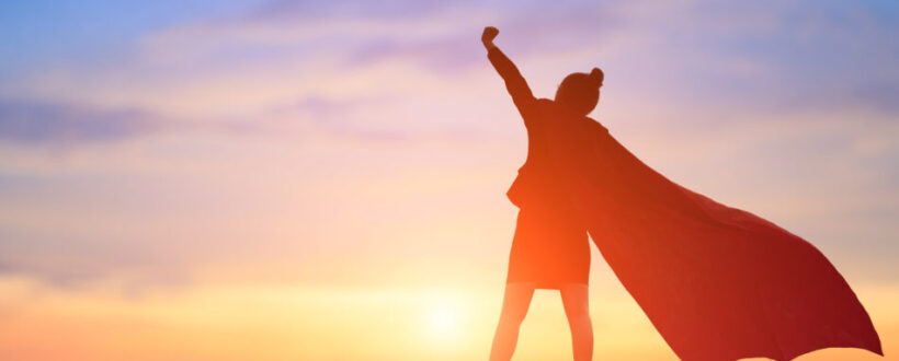 Powerful self-healing woman